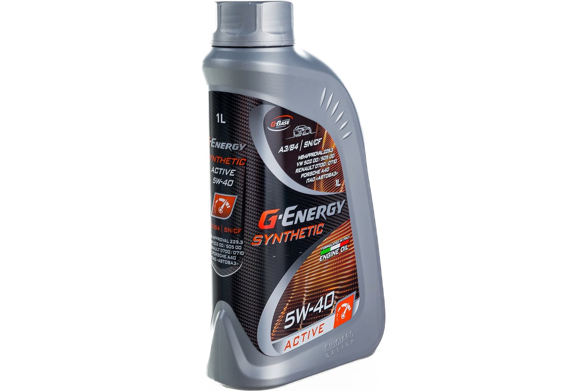 Масло G-ENERGY Масло Synthetic Active 5W-40 1л 253142409 - выгодная цена,  отзывы, характеристики, фото - купить в Москве и РФ