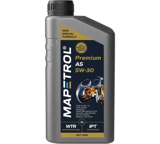 Моторное масло MAPETROL PREMIUM A5, 5W-30, 1 л MAP0031