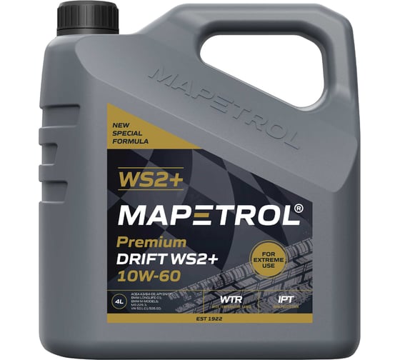 Моторное масло MAPETROL PREMIUM DRIFT WS2+ 10W-60, 4 л MAP0068 1