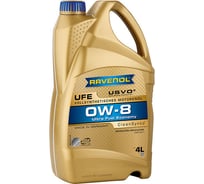 Моторное масло RAVENOL UFE Ultra Fuel Economy SAE 0W-8, 4 л 1111155-004-01-999