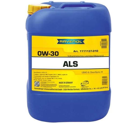 Моторное масло RAVENOL Arctic Low SAPS ALS SAE 0W-30, 8 л new 1111137-BF8-01-999 1