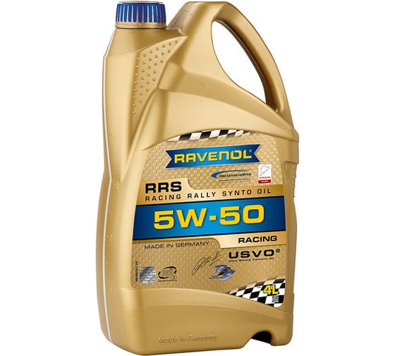 Моторное масло RAVENOL RRS Racing Rally Synto SAE 5W-50, 4 л new 1142100-004-01-999