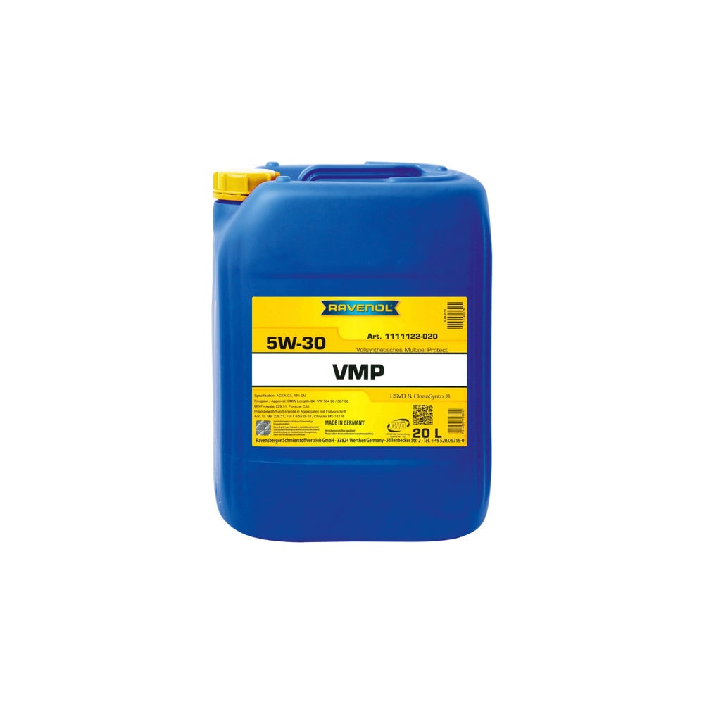 Моторное масло RAVENOL VMP SAE 5W-30, 20 л 1111122-020-01-999 ...