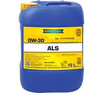 Моторное масло RAVENOL Arctic Low SAPS ALS SAE 0W-30, 10 л 1111137-010-01-999