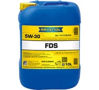 Моторное масло RAVENOL FDS SAE 5W-30, 10 л, new 1111139-010-01-999 30727094