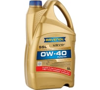 Моторное масло RAVENOL Super Synthetik Oel SSL SAE 0W-40, 5 л (4+1) 1111108-A05-01-909