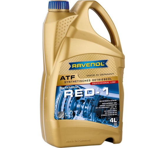 Трансмиссионное масло RAVENOL ATF RED-1 4 л, new 1211117-004-01-999