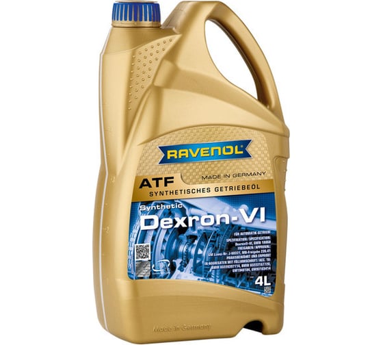 Трансмиссионное масло RAVENOL ATF Dexron VI 4 л, new 1211105-004-01-999 1