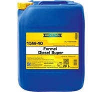 Моторное масло RAVENOL Formel Diesel Super SAE 15W-40, 20 л new 1123215-020-01-999
