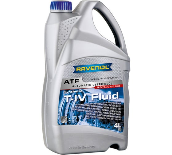 Трансмиссионное масло RAVENOL ATF T-IV Fluid 4 л, new 1212102-004-01-999 1