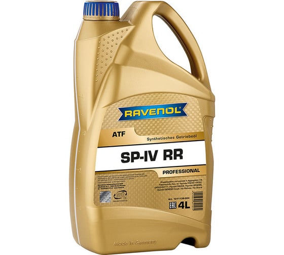 Трансмиссионное масло RAVENOL ATF SP-IV RR, 4л new 1211138-004-01-999
