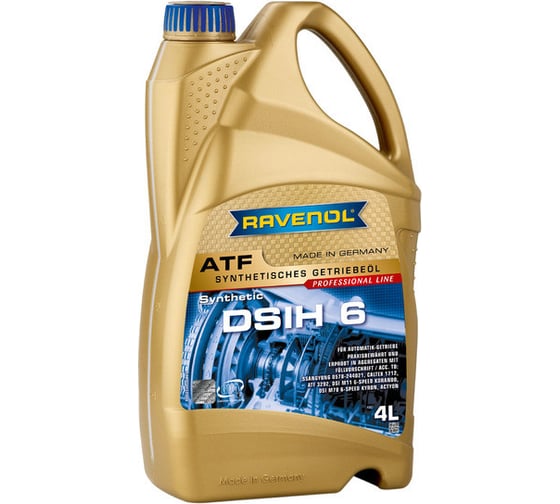 Трансмиссионное масло RAVENOL ATF DSIH 6, 4л new 1211133-004-01-999