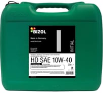 НС-синтетическое моторное масло Bizol Initial HD 10W-40, 20 л 186032