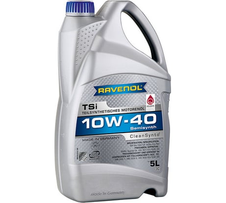 Моторное масло RAVENOL TSI SAE 10W-40, 5 л 1112110-005-01-999