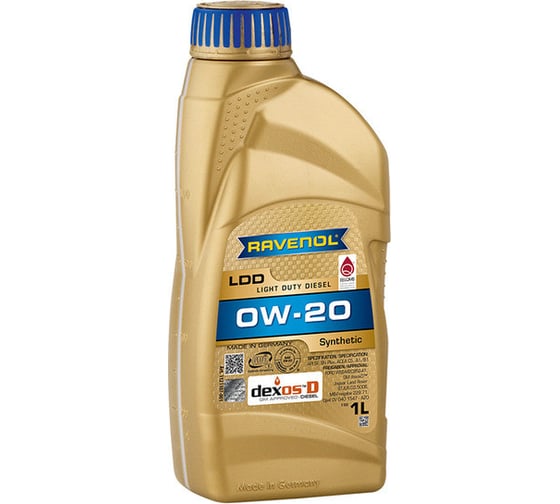 Моторное масло RAVENOL LDD Light Duty Diesel SAE 0W-20, 1 л 1121107-001-01-999 1