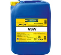 Моторное масло RAVENOL VSW SAE 0W-30, 20 л 1111106-020-01-999
