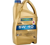 Моторное масло RAVENOL VDL SAE 5W-40, 5 л 1111132-005-01-999