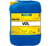 Моторное масло RAVENOL VDL SAE 5W-40, 10 л 1111132-010-01-999