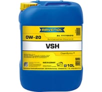 Моторное масло RAVENOL VSH SAE 0W-20, 10 л 1111154-010-01-999