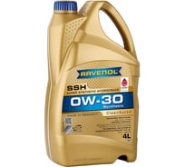 Моторное масло RAVENOL Super Synthetic Hydrocrack SSH SAE 0W-30, 4 л 1111138-004-01-999