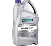 Моторное масло RAVENOL Euro IV Truck SAE 10W-40, 5 л 1122107-005-01-999