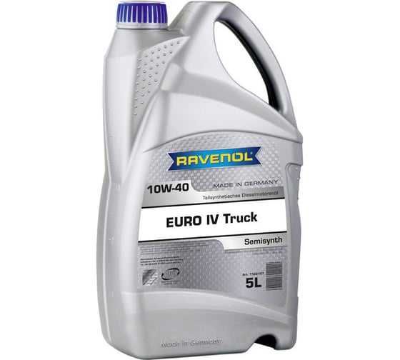 Моторное масло RAVENOL Euro IV Truck SAE 10W-40, 5 л 1122107-005-01-999 1