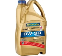 Моторное масло RAVENOL SSO SAE 0W-30 (5 л) 4+1 1111100-A05-01-909