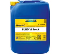 Моторное масло RAVENOL Euro VI Truck SAE 10W-40, 20 л 1122108-020-01-999