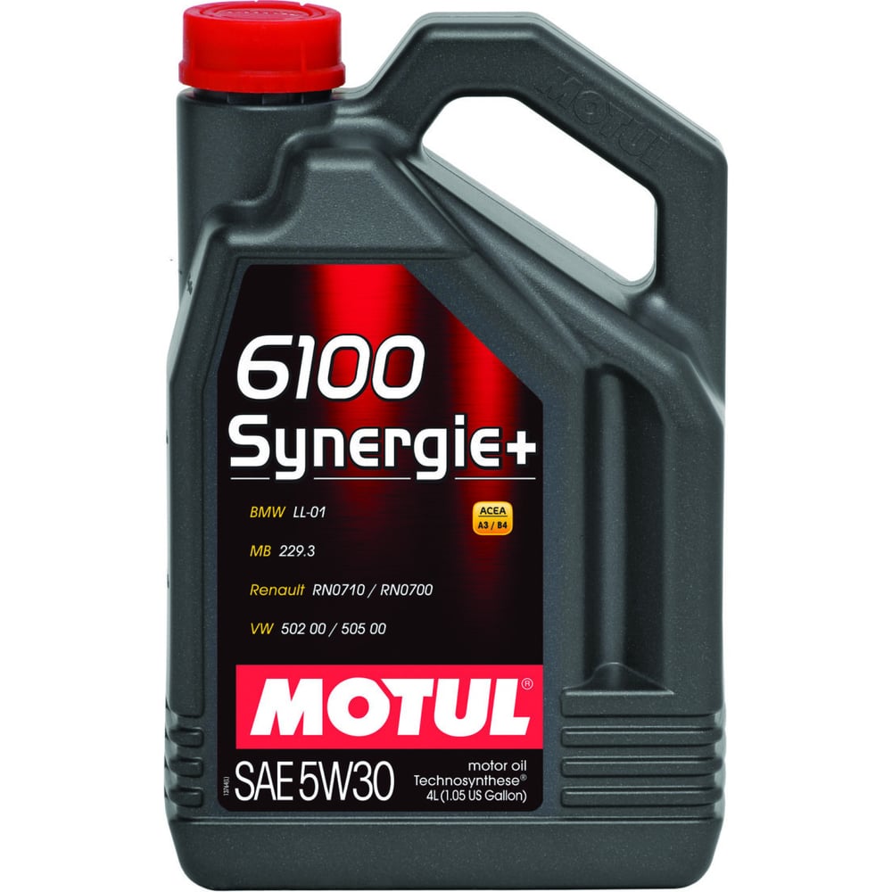 Моторное масло MOTUL 6100 SYN-NERGY 5W30, 4x4 л 112464 - выгодная цена,  отзывы, характеристики, фото - купить в Москве и РФ