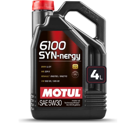 Моторное масло MOTUL 6100 SYN-NERGY 5W30, 4 л 112464 1