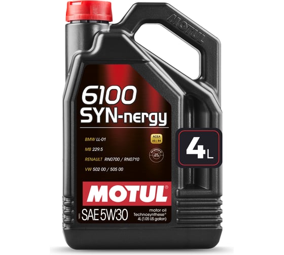 Моторное масло MOTUL 6100 SAVE-NERGY 5W30, 4 л 112128 1