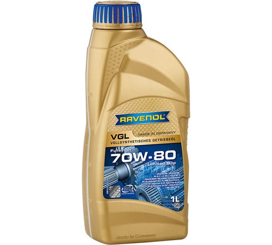 Трансмиссионное масло RAVENOL VGL SAE 70W-80, 1 л 1221112-001-01-999