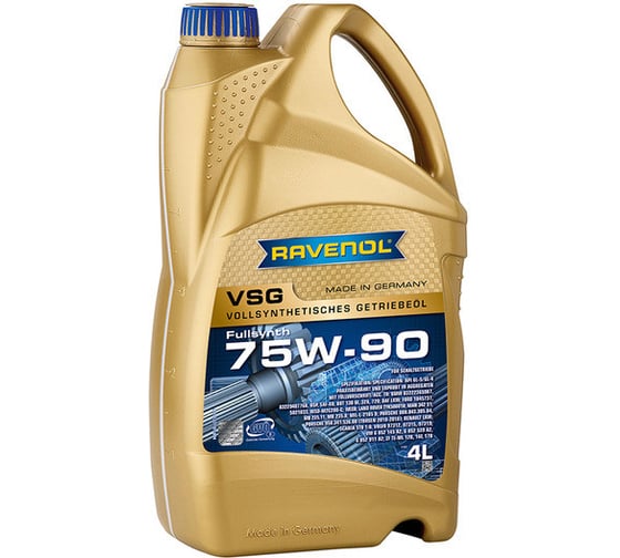 Трансмиссионное масло RAVENOL VSG SAE 75W-90, 4 л 1221101-004-01-999 - выгодная цена, отзывы, характеристики, фото - купить в Москве и РФ