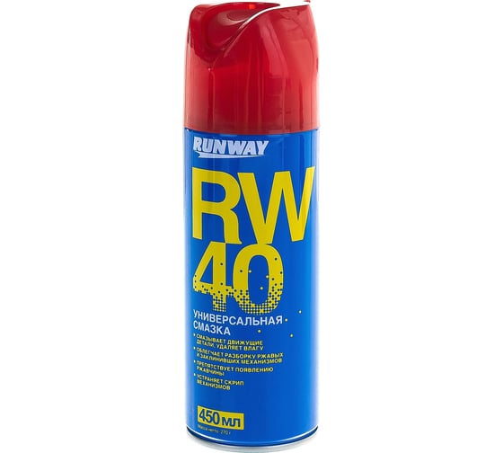 Смазка универсальная проникающая RW-40 450мл крышка-распылитель RUNWAY RW6045