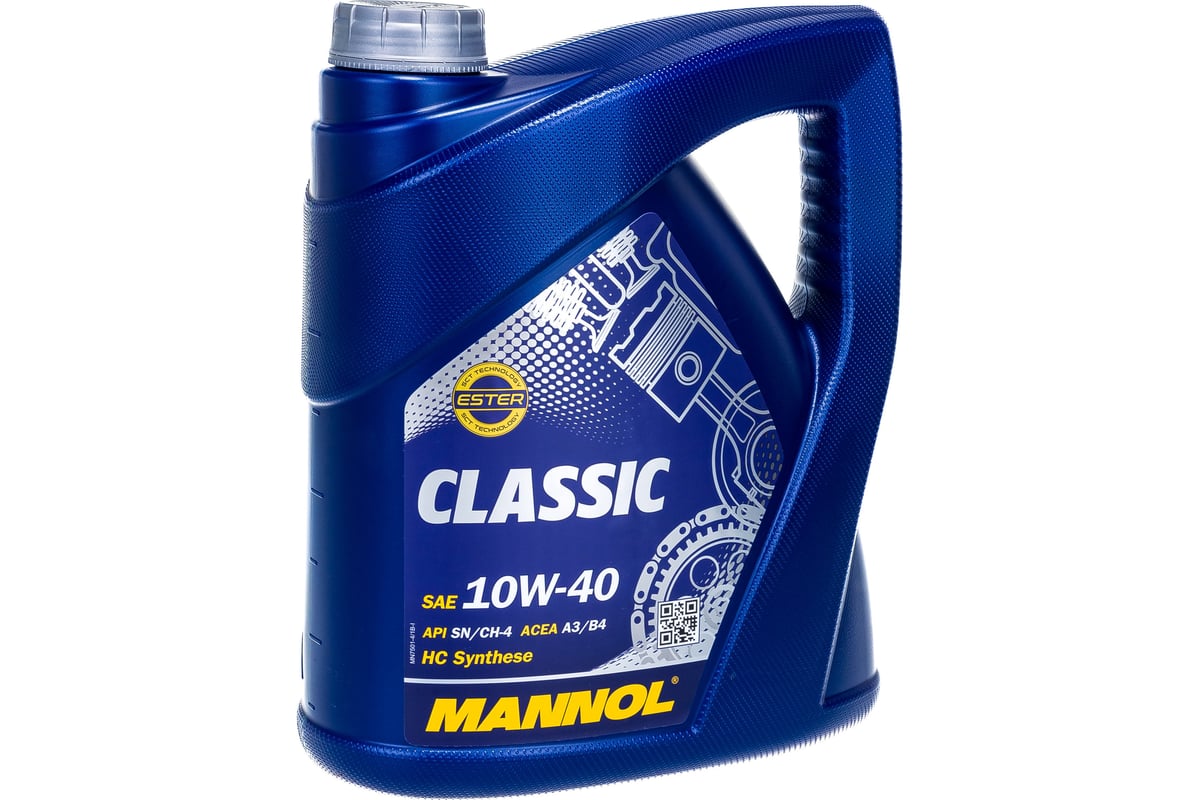 Моторное масло полусинтетическое Classic 10w40, 4 л MANNOL 1101 - выгодная  цена, отзывы, характеристики, фото - купить в Москве и РФ