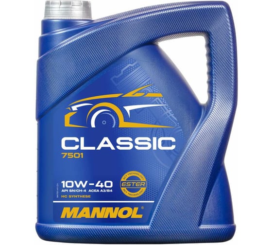 Масло моторное полусинтетическое CLASSIC 10W40 4 л MANNOL 1101