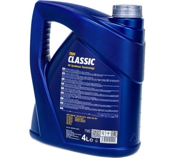 Моторное масло полусинтетическое Classic 10w40, 4 л MANNOL 1101