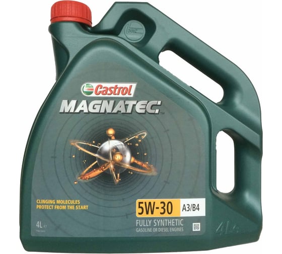 Моторное масло Синтетическое Magnatec 5w30 A3/B4, 4 л Castrol 156ED5 1