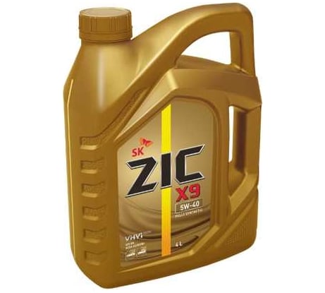Синтетическое моторное масло zic X9 5w40 4л 162613