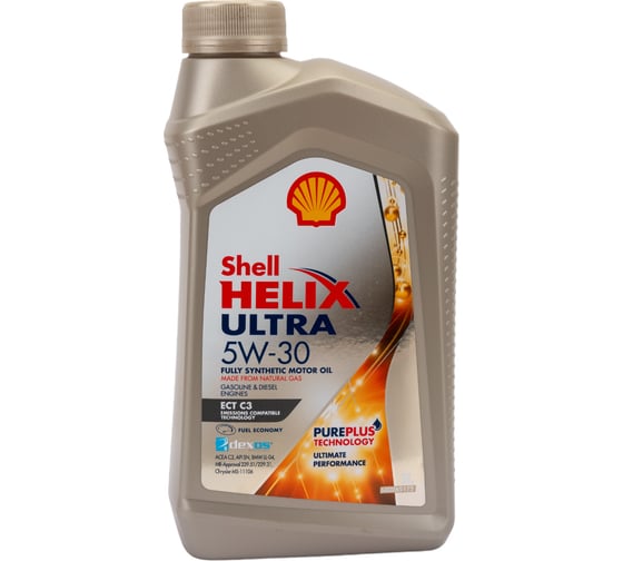 Моторное масло Синтетическое Helix Ultra ECT С3 5w30, 1 л Shell 550046369 1