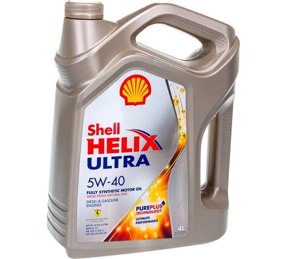 Моторное масло Синтетическое Helix Ultra 5w40, 4 л Shell 550040755
