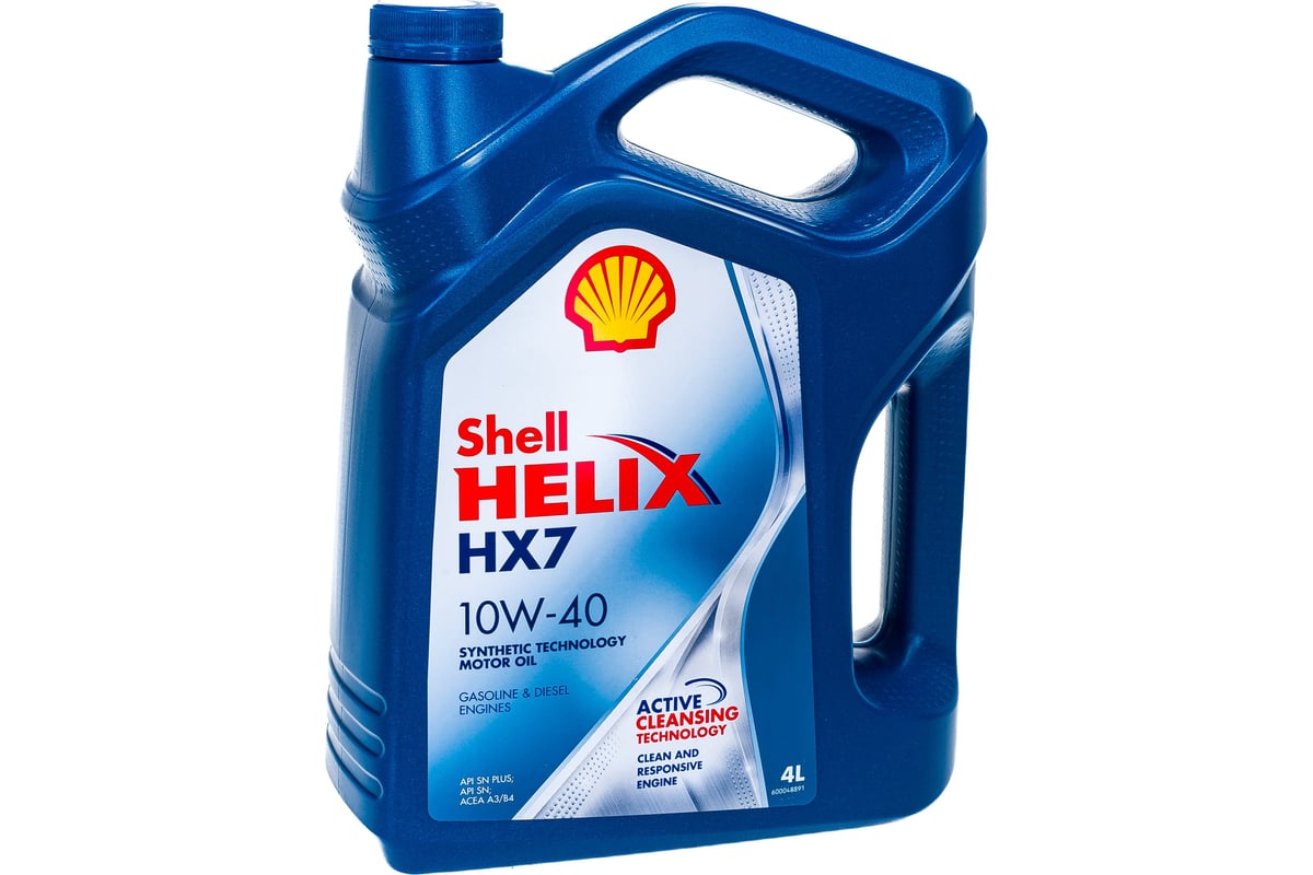 Моторное масло полусинтетическое SHELL Helix HX7 10w40 550070333