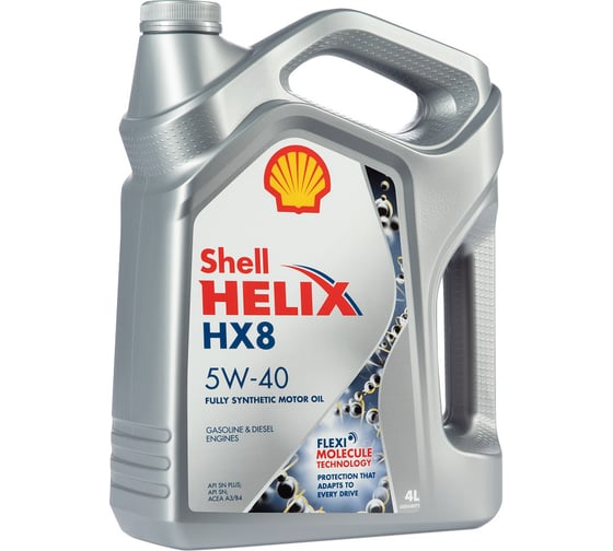 Моторное масло Синтетическое Helix HX8 Synthetic 5w40, 4 л Shell 550040295
