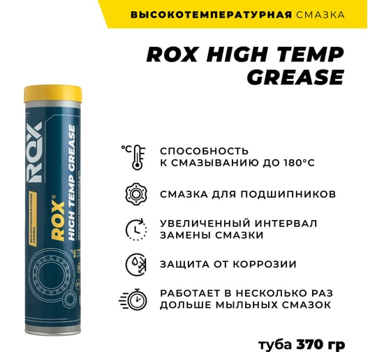 Высокотемпературная смазка ROX HIGH TEMP GREASE коробка 25 туб R617