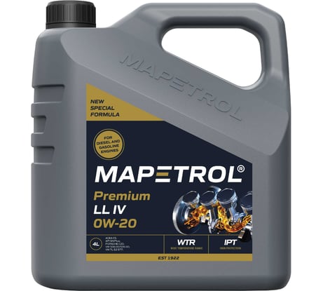 Моторное масло MAPETROL PREMIUM LL IV 0W-20 4л MAP0084