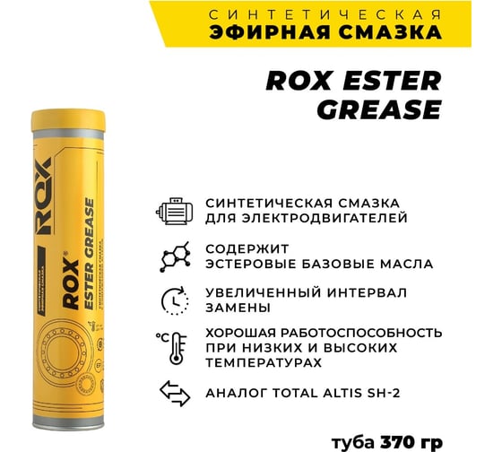 Синтетическая эфирная смазка ROX ESTER GREASE коробка 25 туб R615