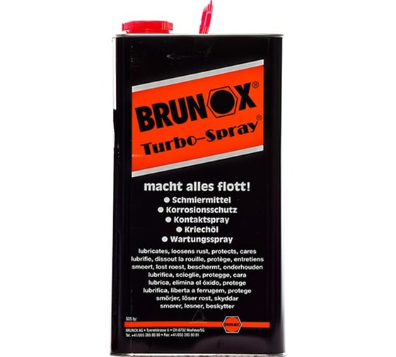 Многофункциональная канистра Brunox Тurbo-spray 5 л, смазка-проникающая жидкость BR500TSP