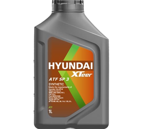Трансмиссионное масло HYUNDAI XTeer ATF SP3, 1 л 1011415