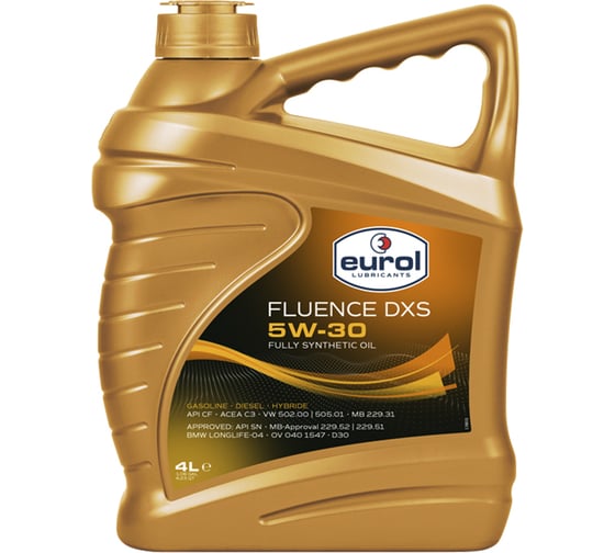 Моторное масло EUROL Fluence DXS 5W-30, 4 л E100076-4L