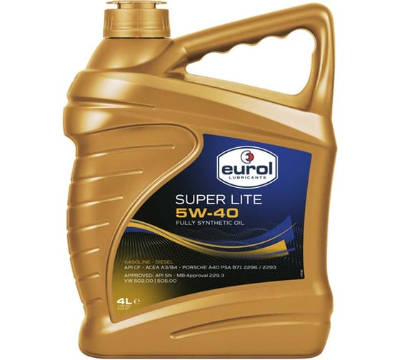 Моторное масло EUROL Super Lite 5W-40, 4 л E100092-4L